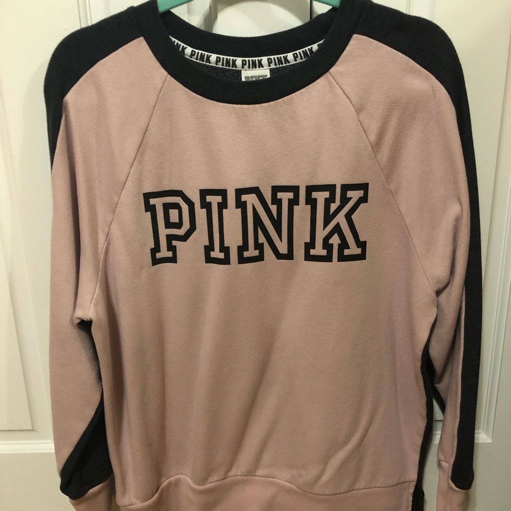 Blush pink and gray sweater